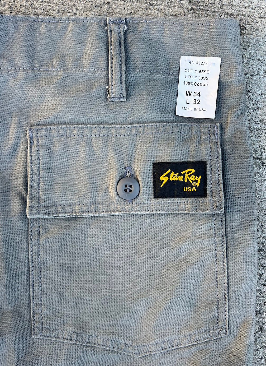 Baker Pant / Sunned Sage - size 34 waist