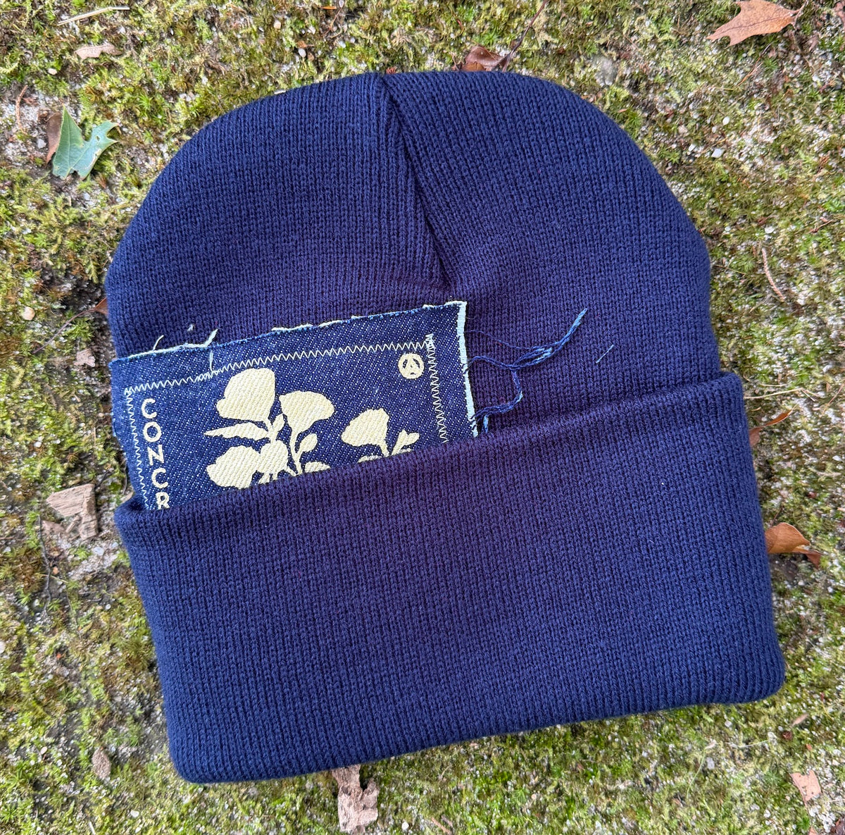 Peek-a-boo Knit / Navy & Denim 2