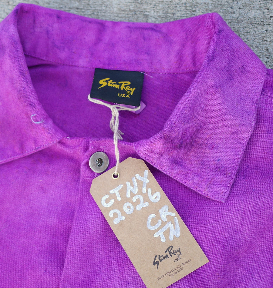 Fray-away jacket / berry rugged Large