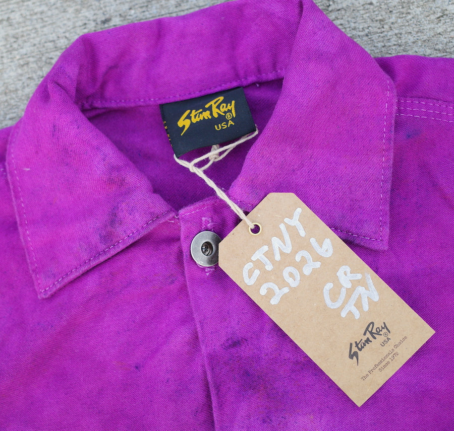 Fray-away jacket / berry rugged XS