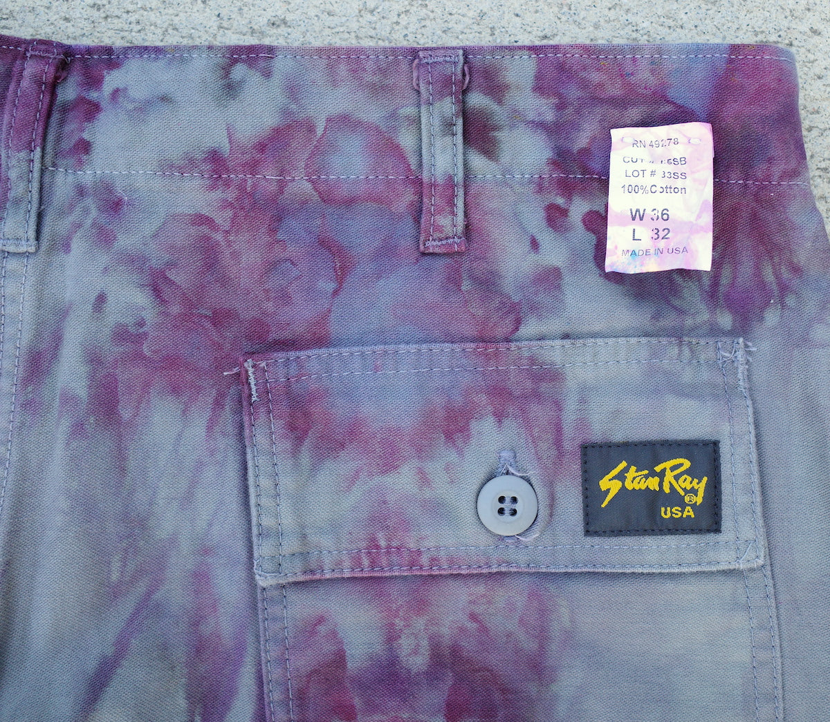 Wide Leg Baker Pant / Blackberry Size 36 design 2