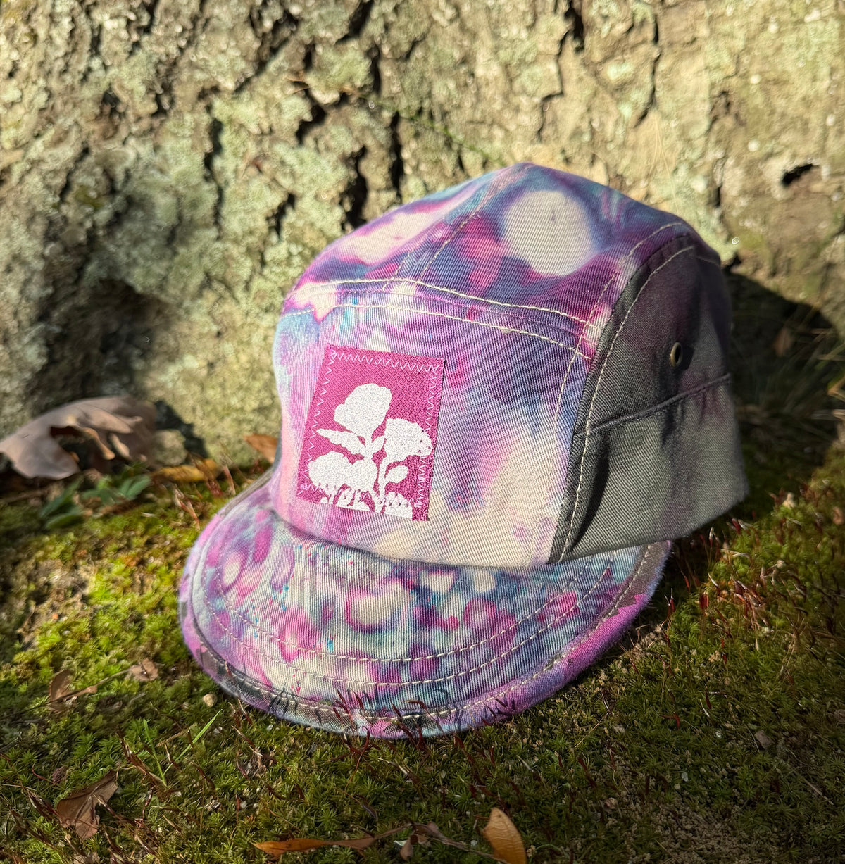 Cycling Cap / Berry dye DESIGN 2