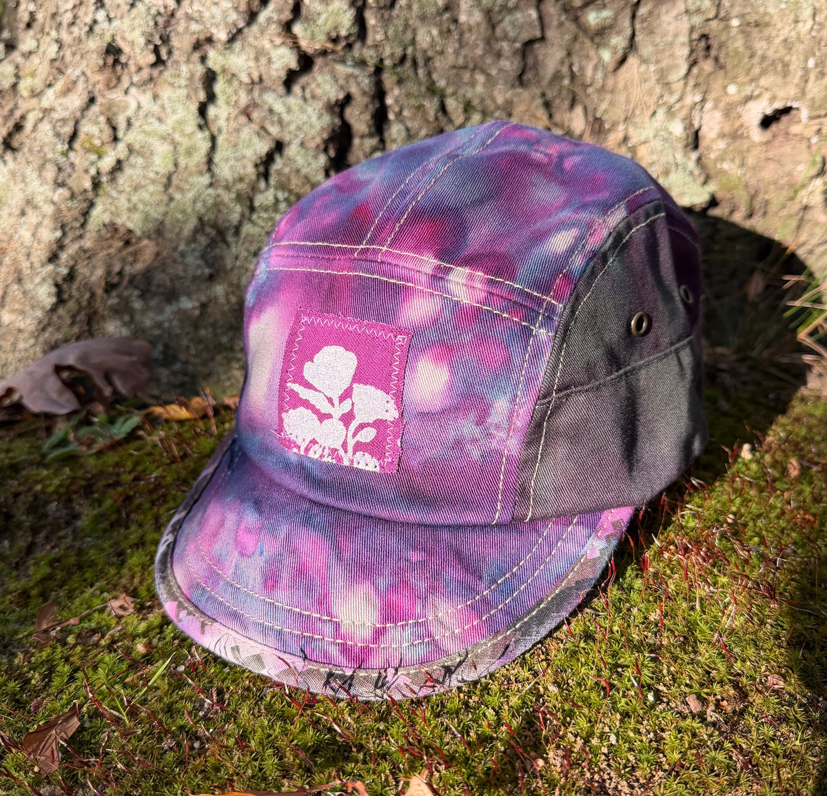 Cycling Cap / Berry dye DESIGN 3