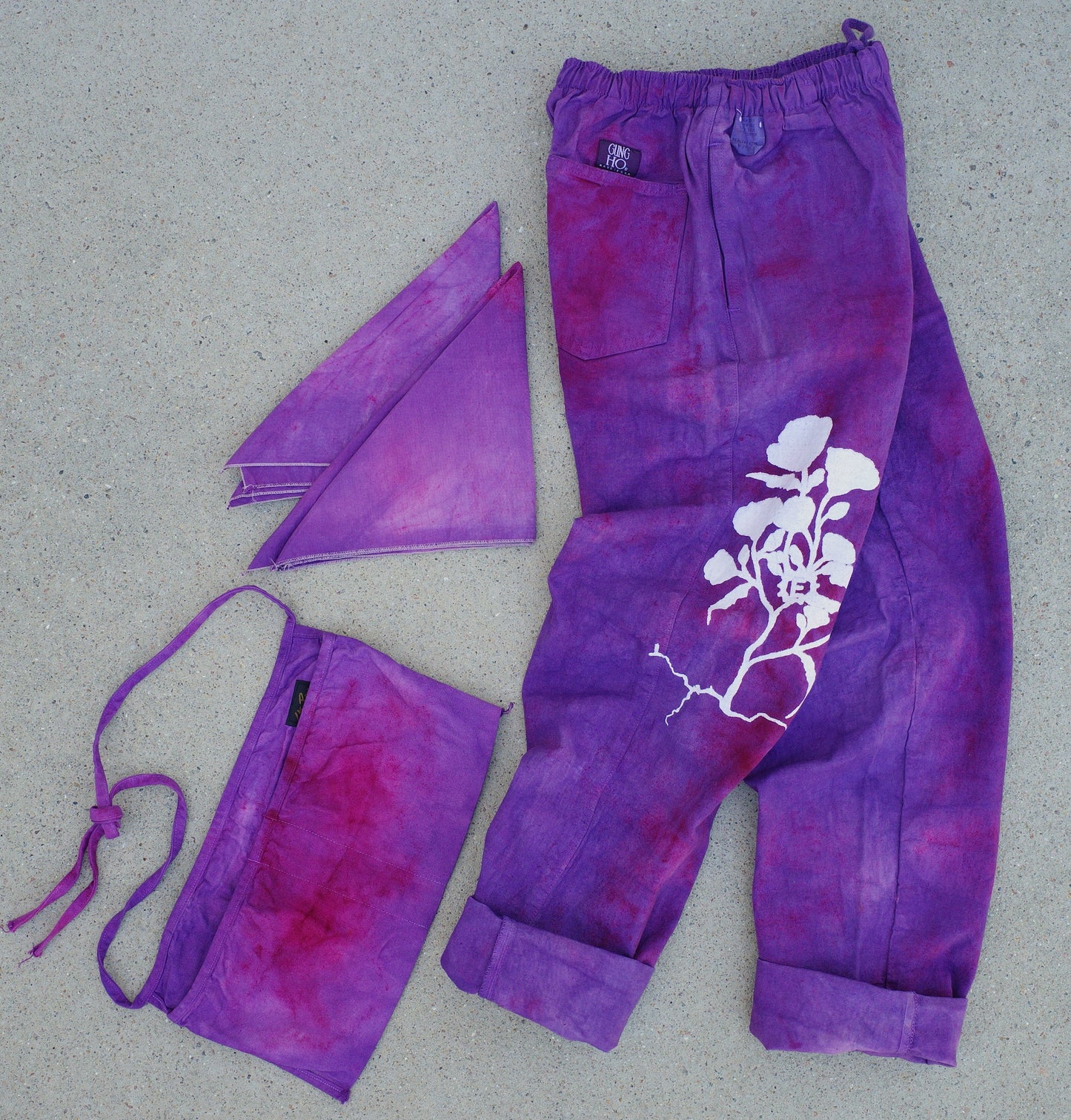 Square Bike bandana / HEATWAVE custom dye