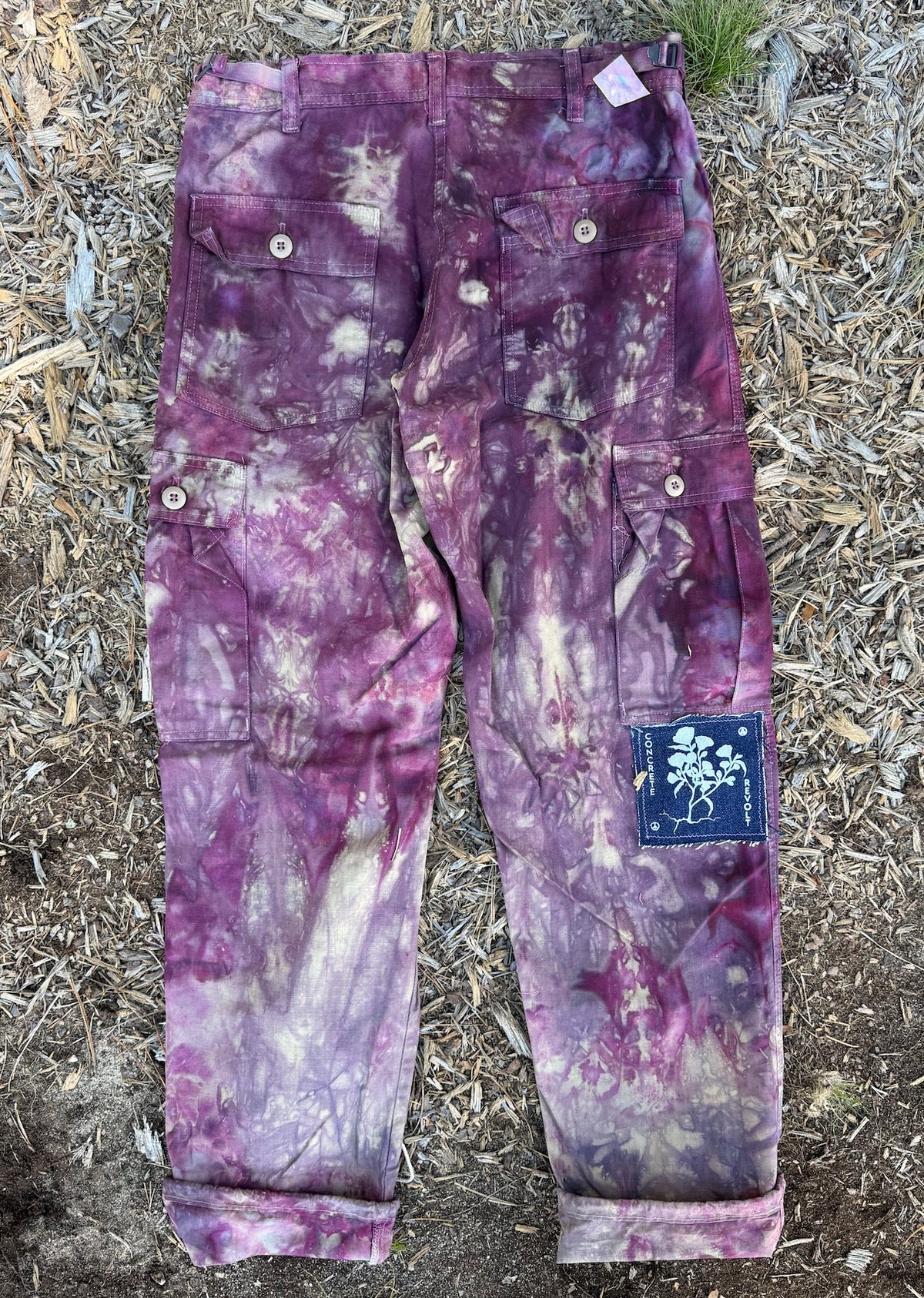 6-Pocket Pant / Berry ripstop SMALL 32” waist