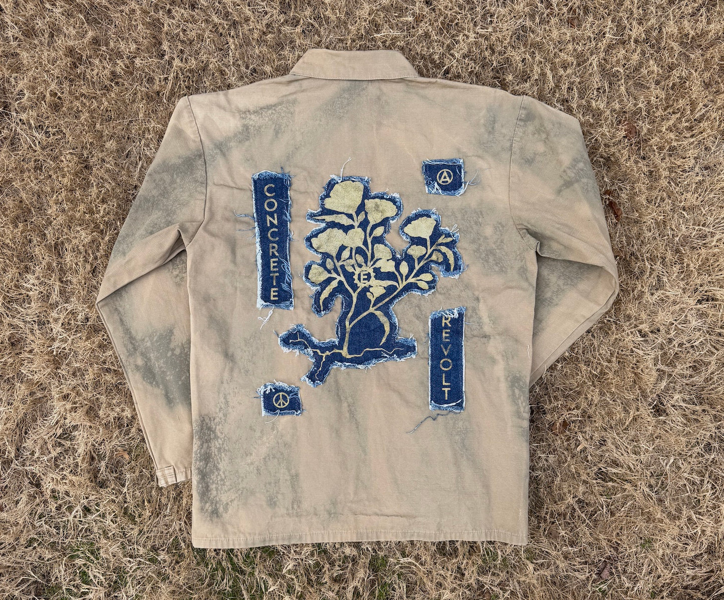 4-Pocket Bleached Jacket / size Medium