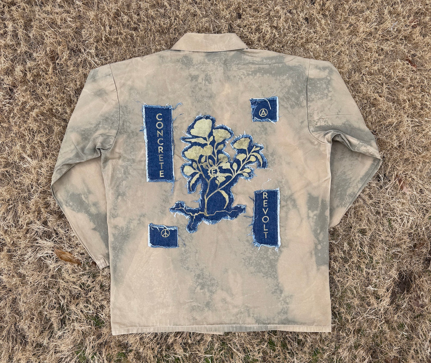 4-Pocket Bleached Jacket / size XL