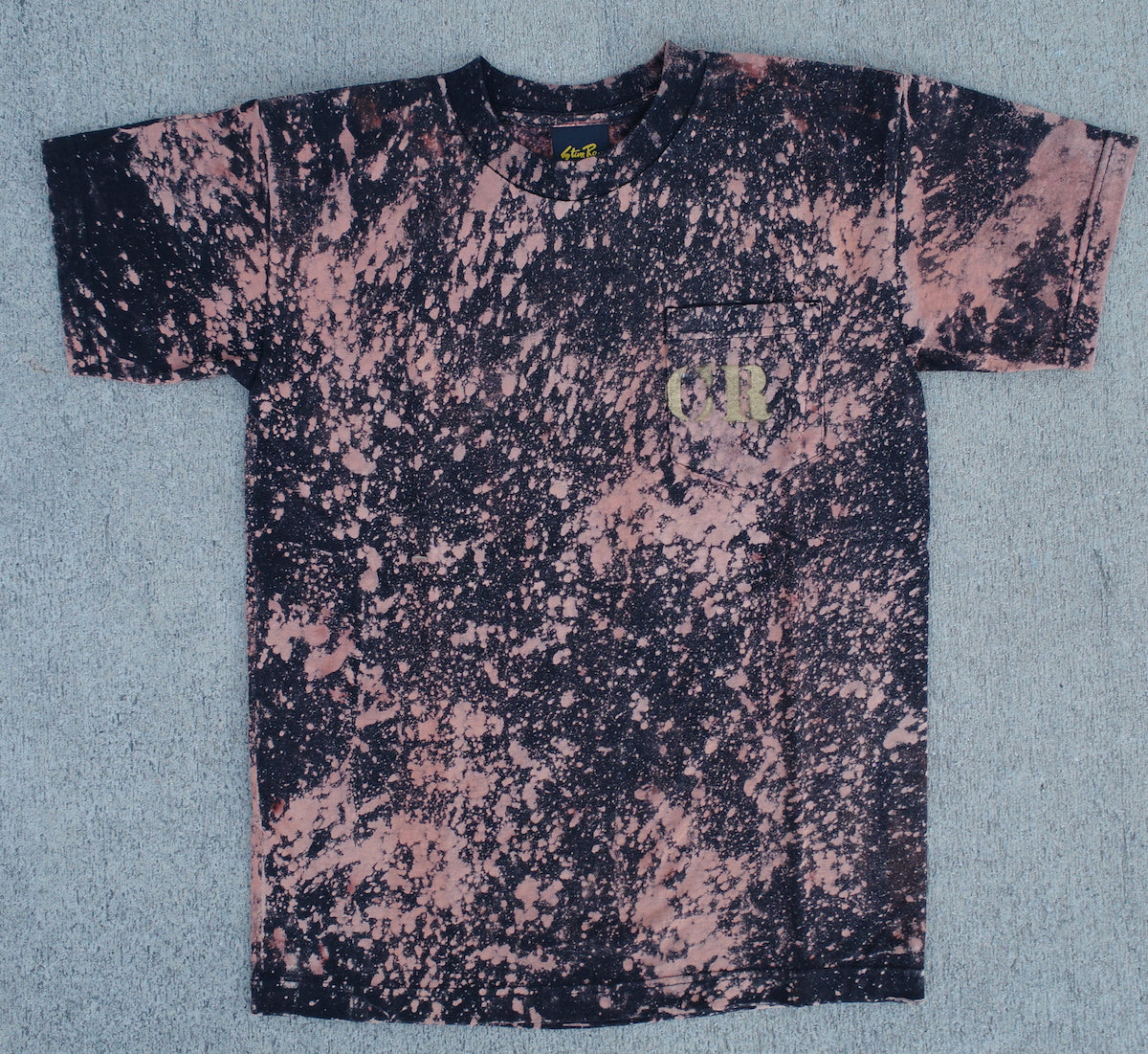 Stencils pocket tee - Black 2 / Medium