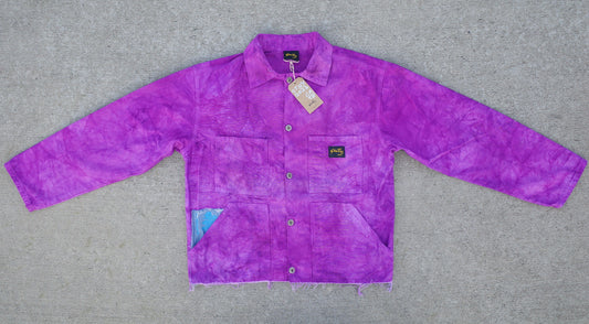 Fray-away jacket / berry rugged Large