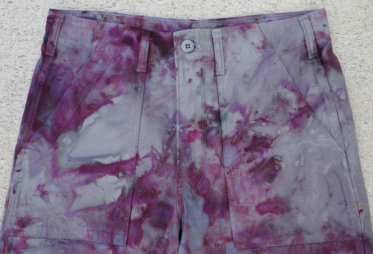 Wide Leg Baker Pant / Blackberry Size 32