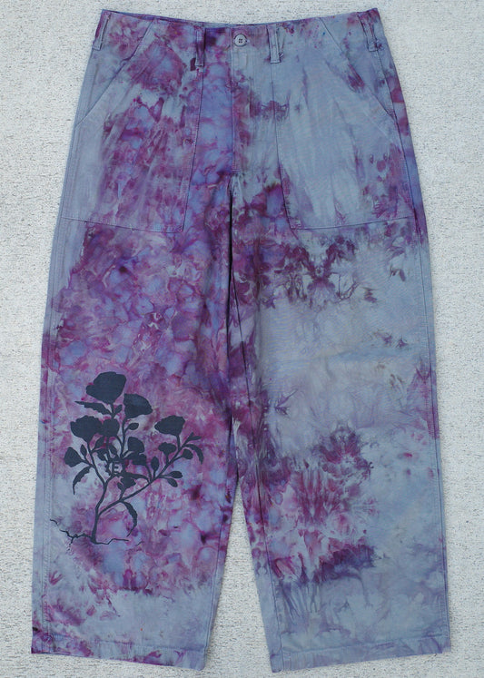 Wide Leg Baker Pant / Blackberry Size 36 design 2