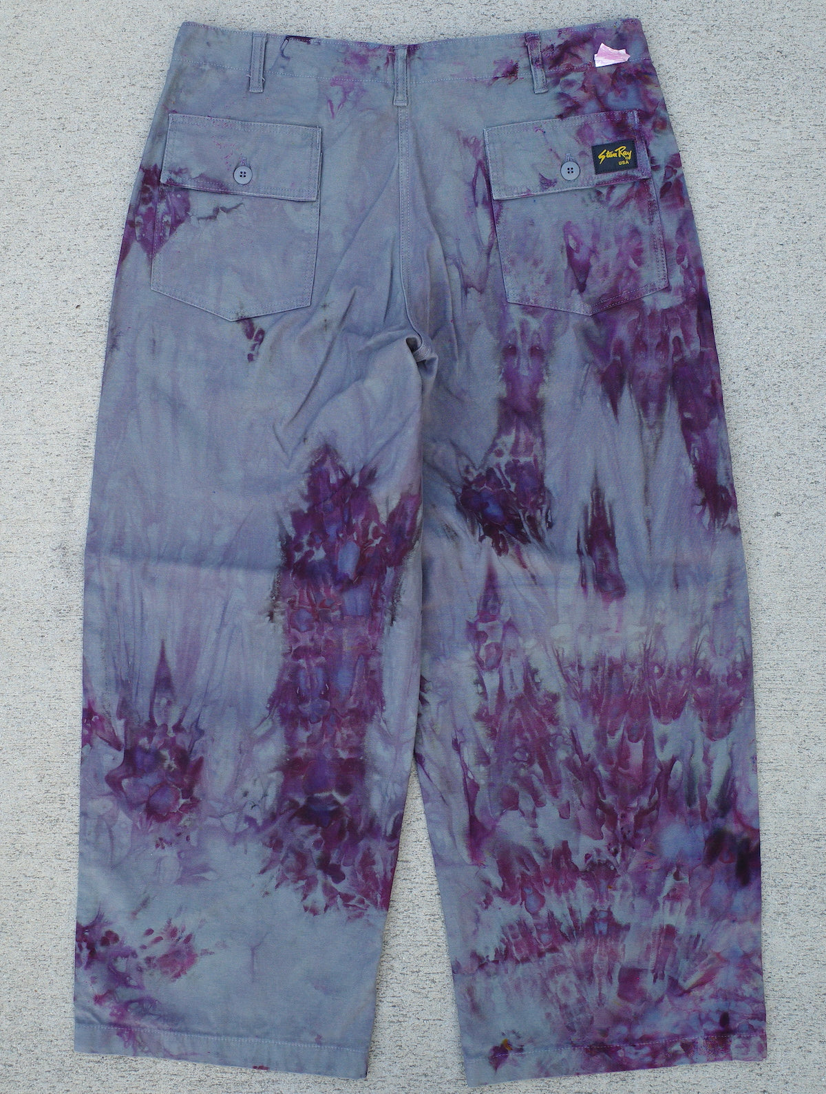 Wide Leg Baker Pant / Blackberry Size 38