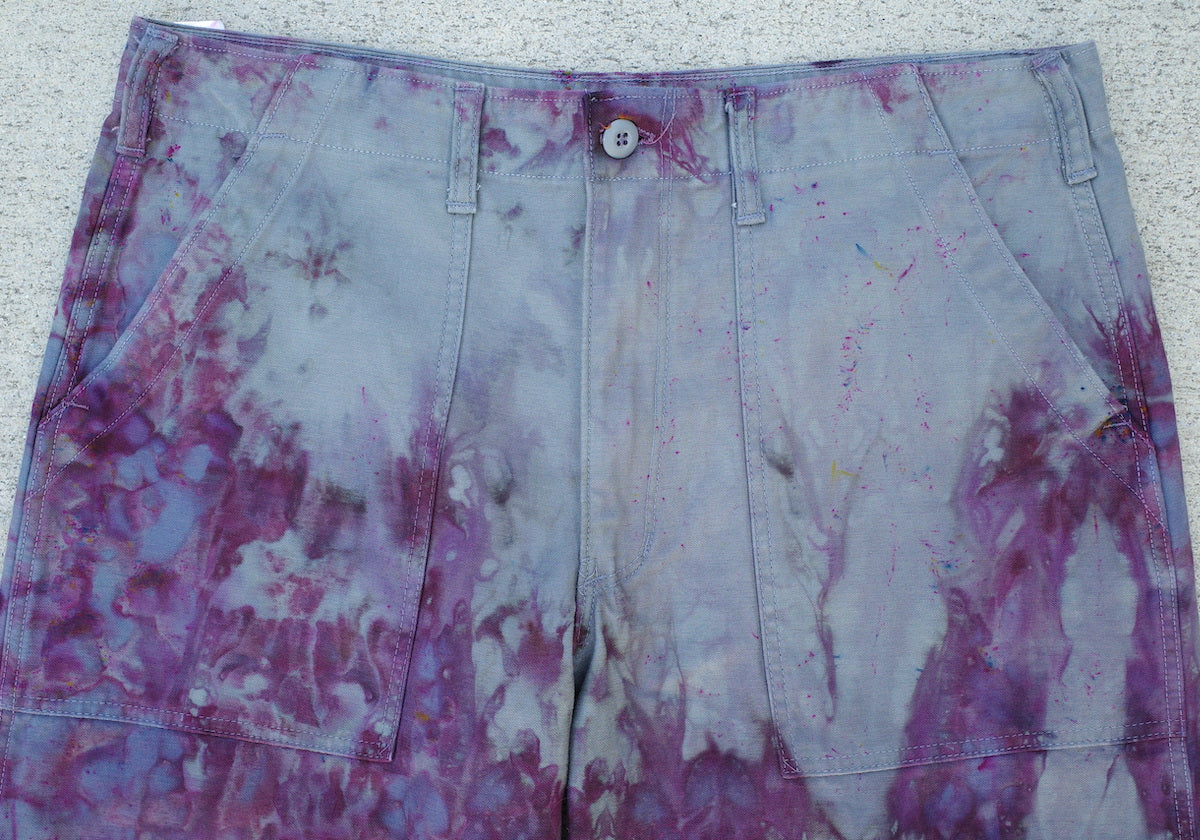 Wide Leg Baker Pant / Blackberry Size 38