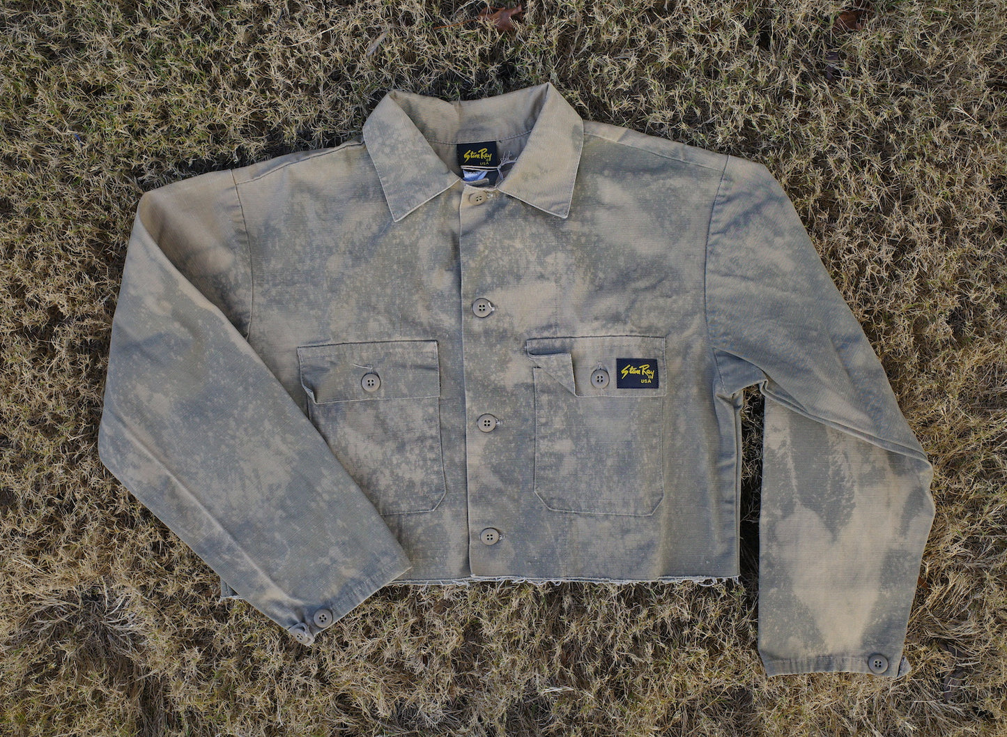 Cropped & Bleached Jacket / size Large
