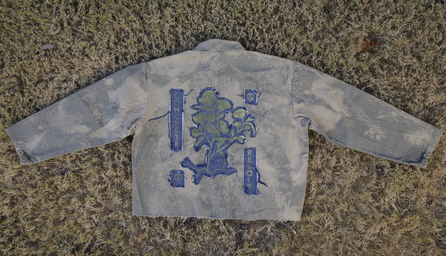 Cropped & Bleached Jacket / size XL