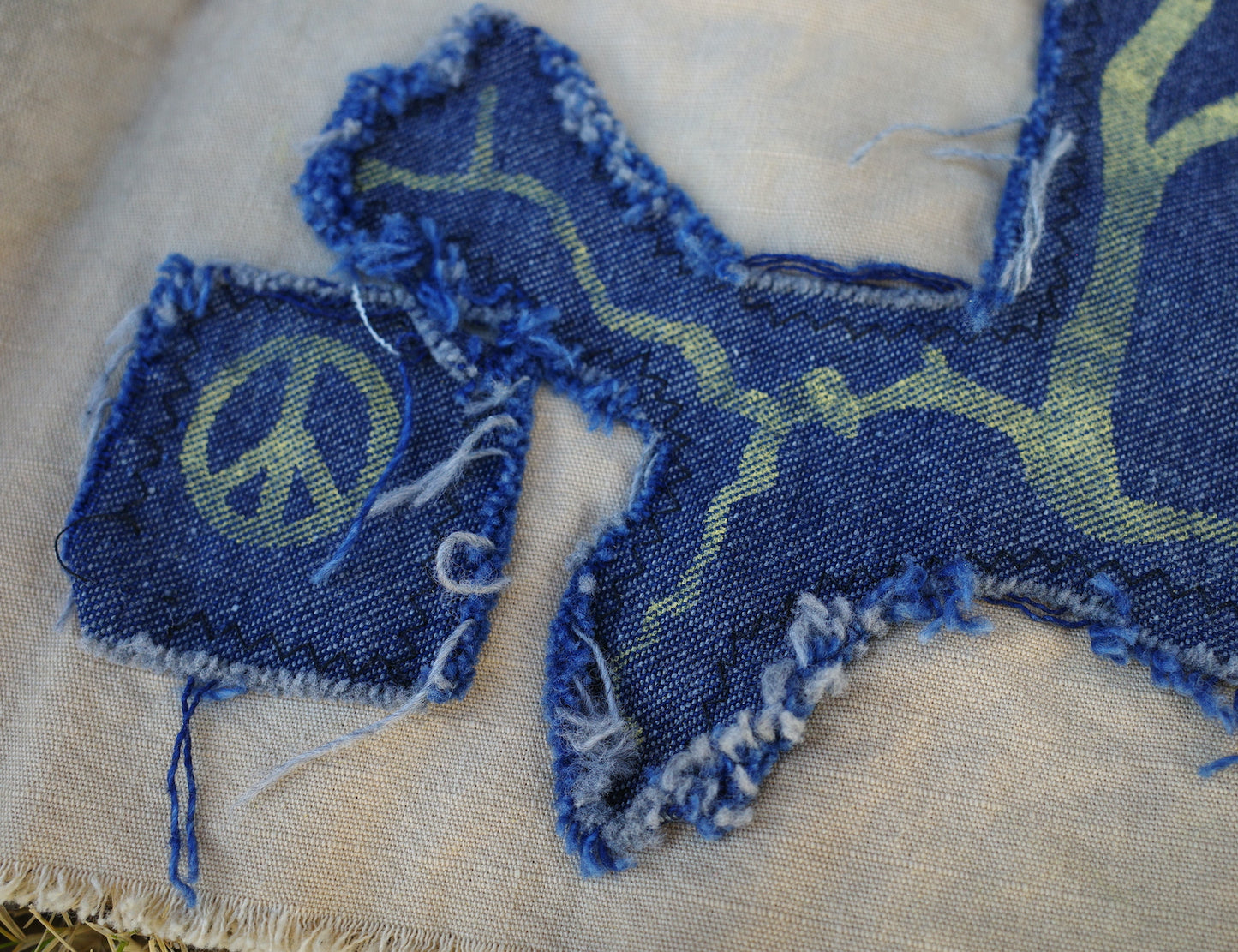 Cropped & Bleached Jacket / size XS