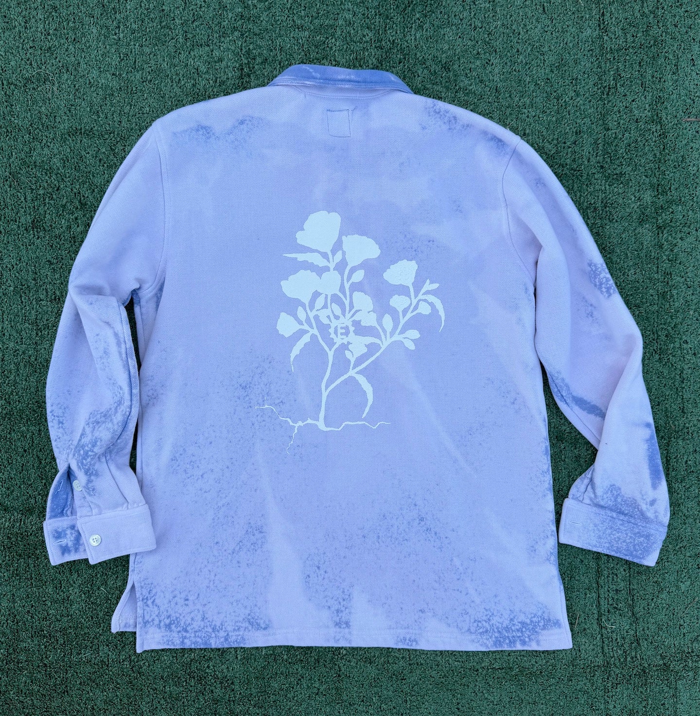 CR Vintage Fleece Shirt / Sky blue Large