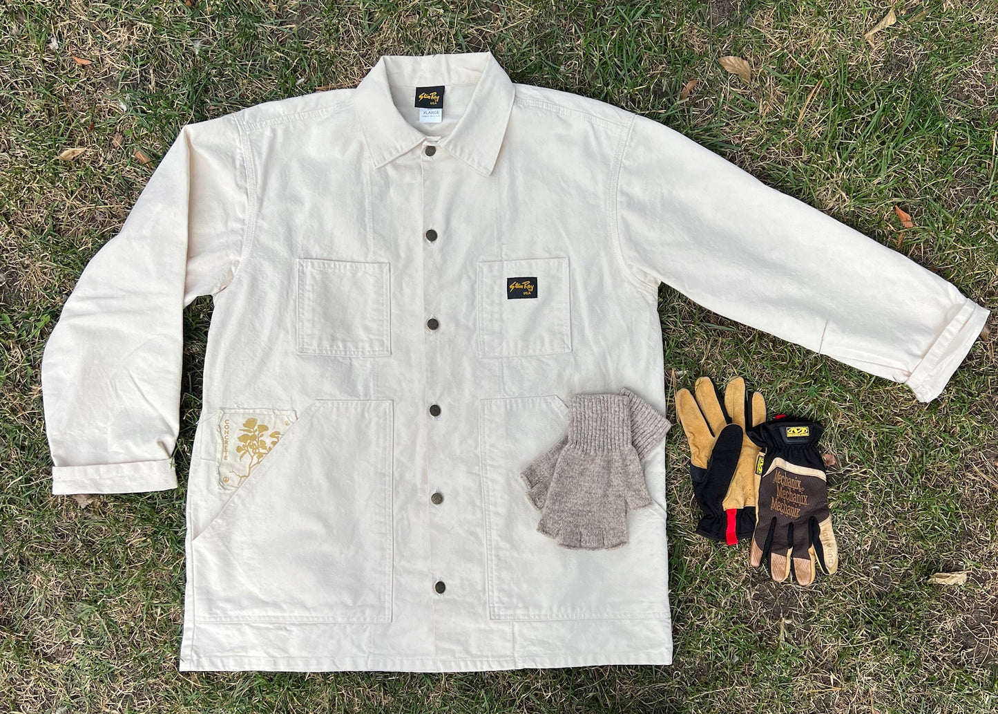 CR Fray-away jacket / Natural cotton PREORDER