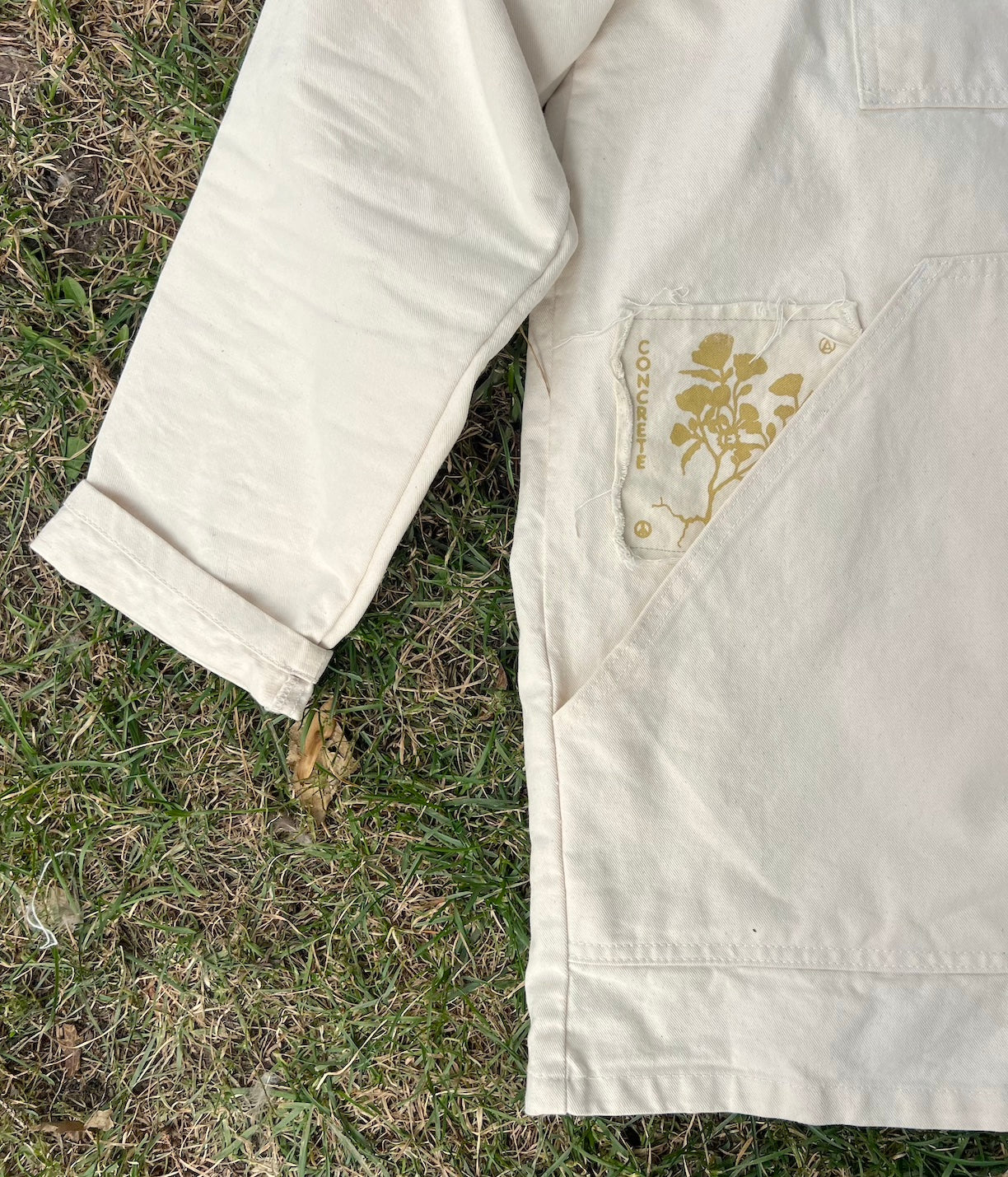 CR Fray-away jacket / Natural cotton PREORDER