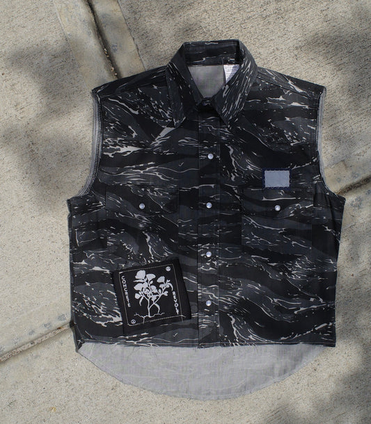 CR Riding Vest - Black Tiger