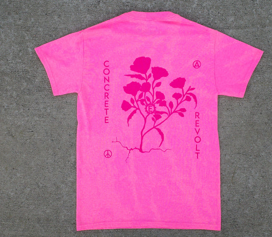 CR tee - high vis pink