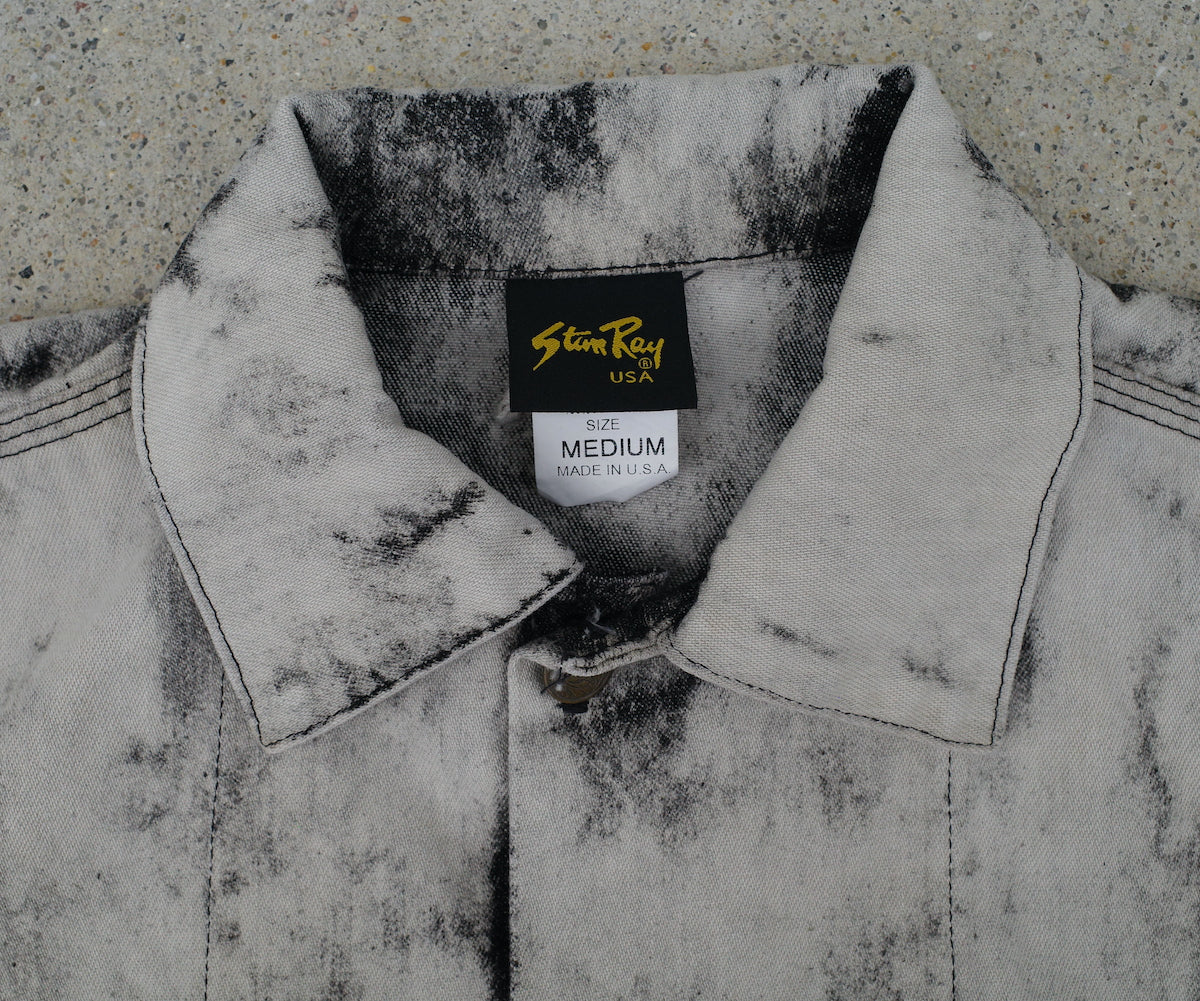 CR Fray-away vest / bleach denim MEDIUM