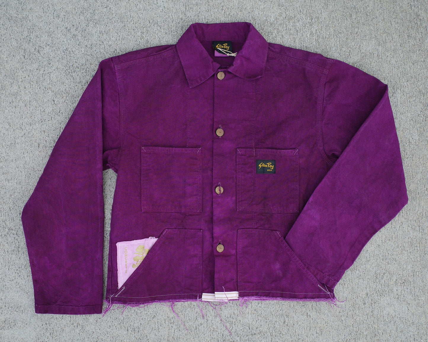 Fray-away jacket / Strawberry fields SMALL