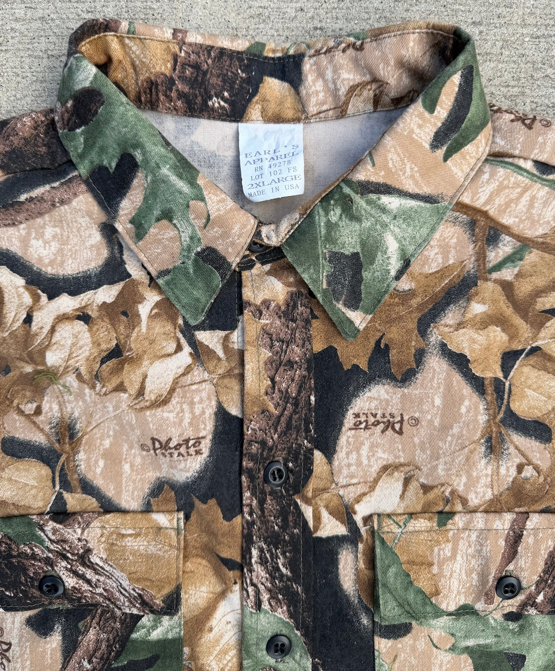 Fray-away jacket / Forest stalk 2XL
