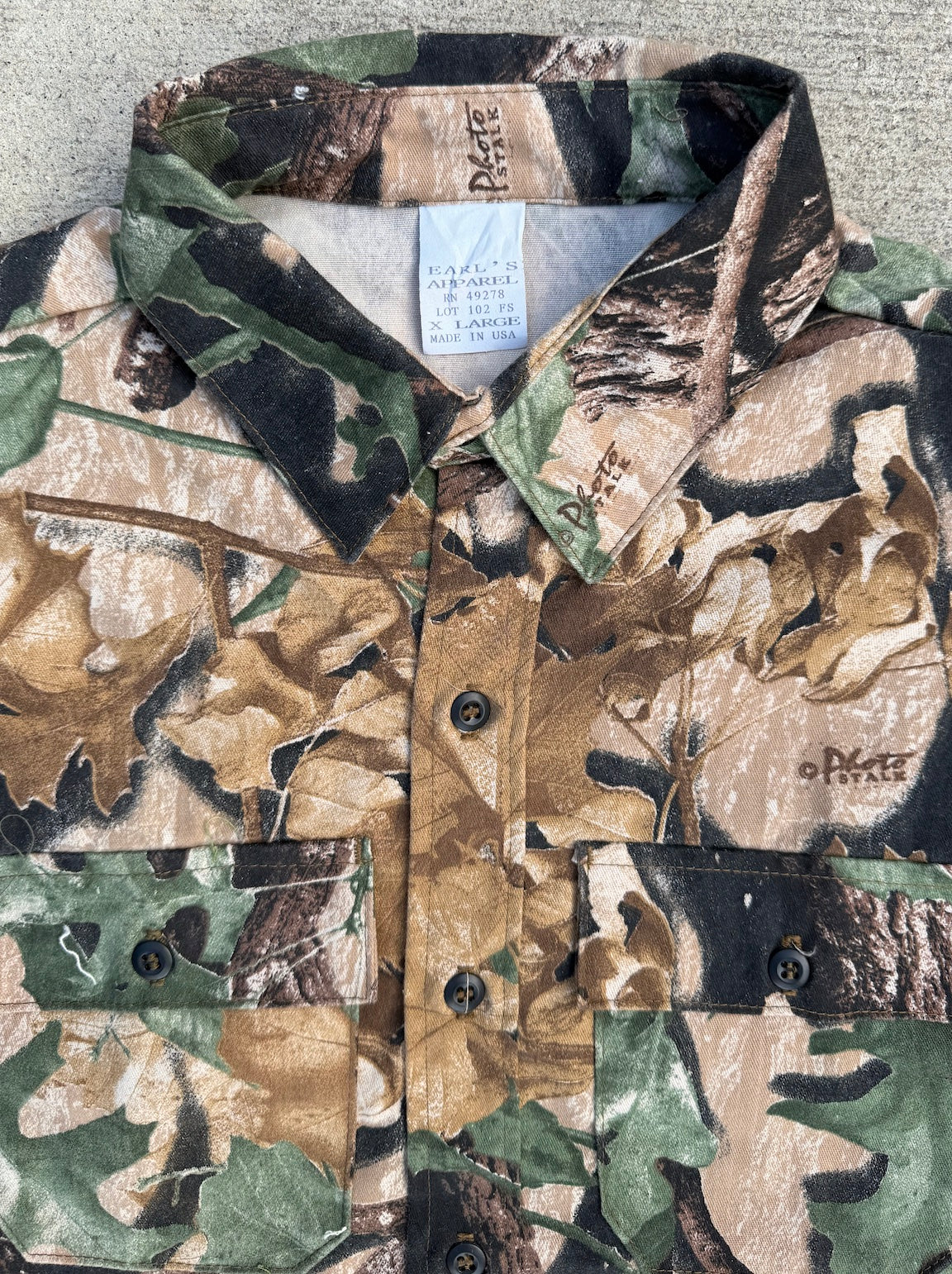 Fray-away vest / Forest stalk XL