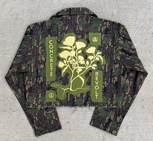 Leafwave fray-away jacket / cropped MEDIUM