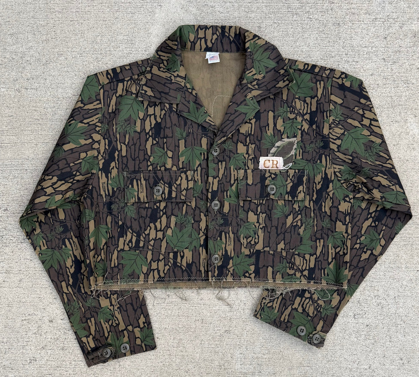 Leafwave fray-away jacket / cropped MEDIUM