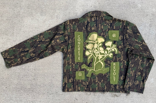 Leafwave fray-away jacket / waist length MEDIUM