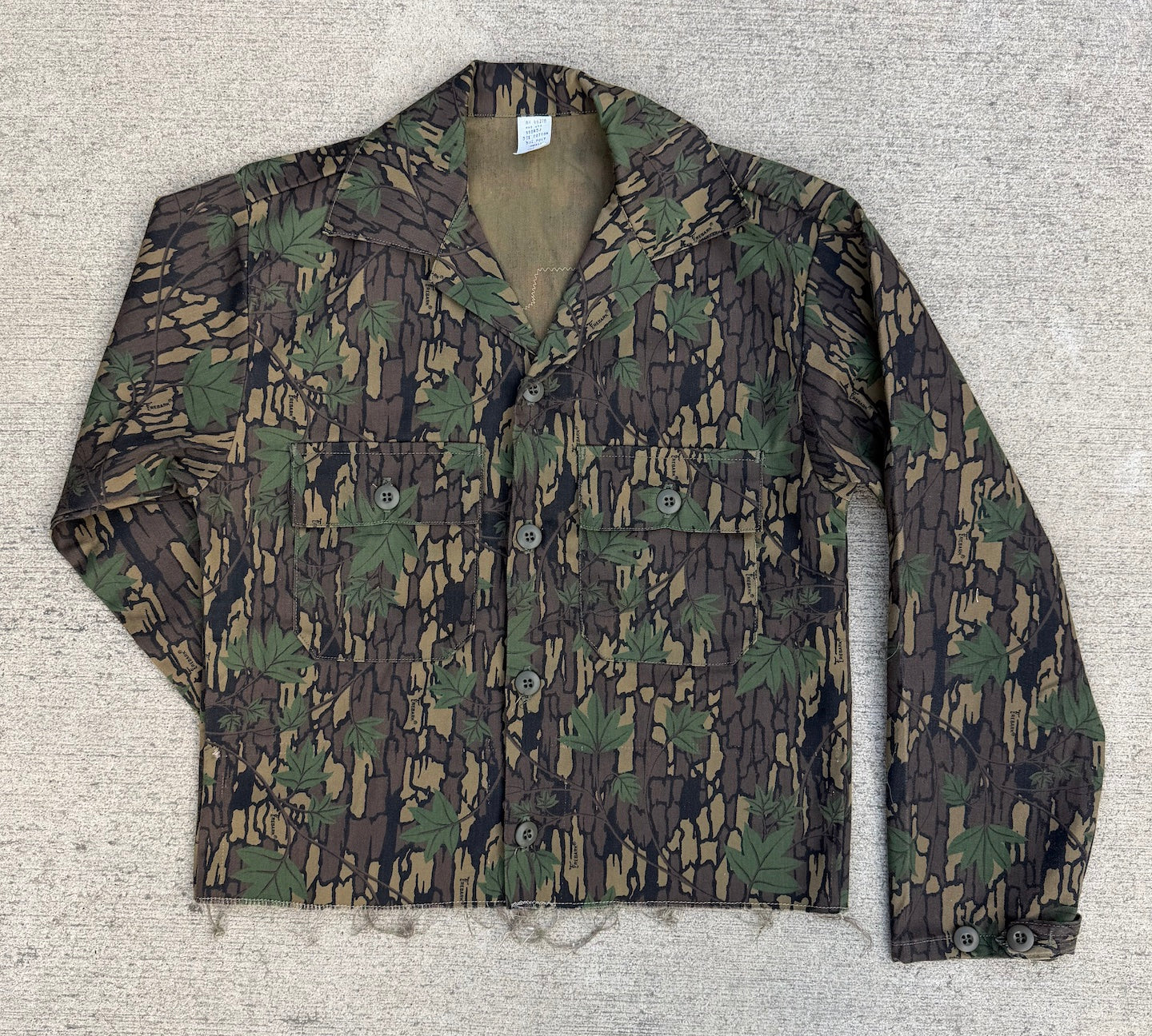 Leafwave fray-away jacket / waist length SMALL