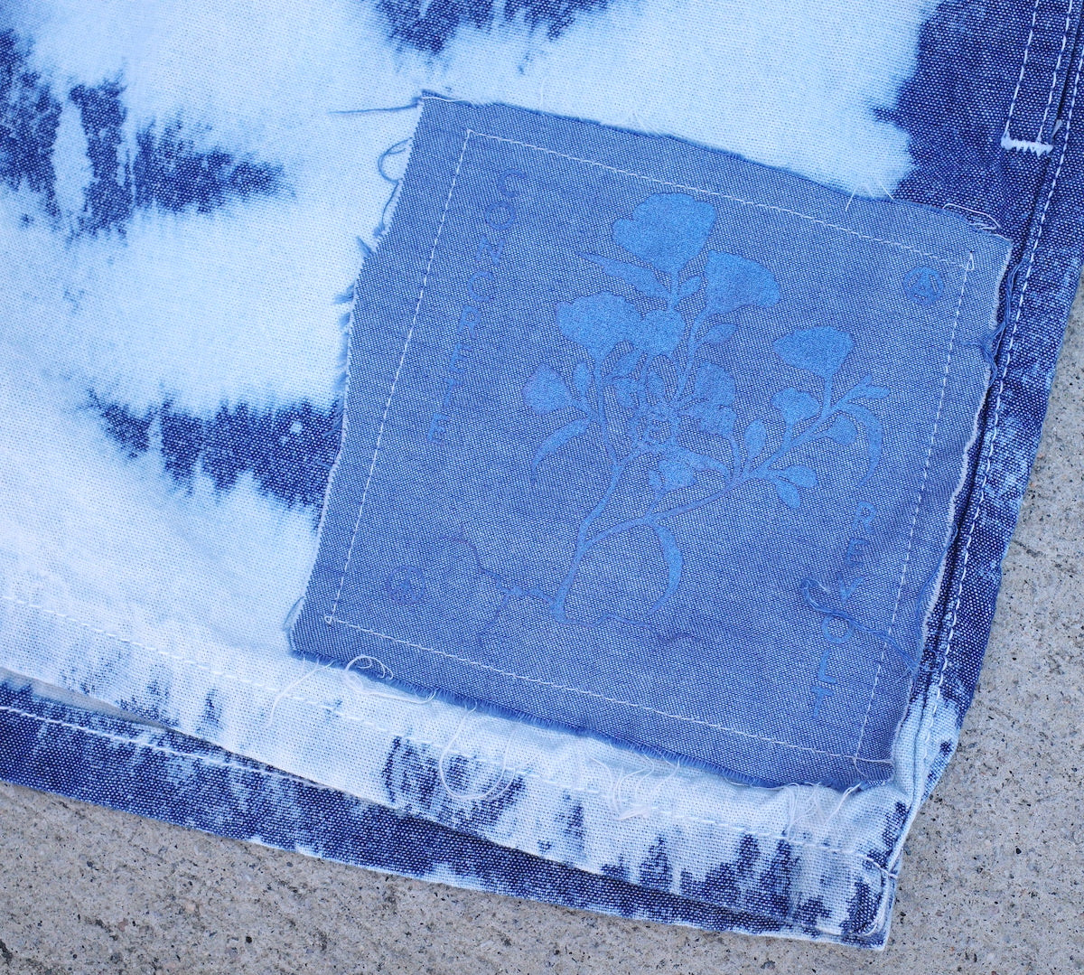 Ocean dye chambray short / Blue label multiple sizes