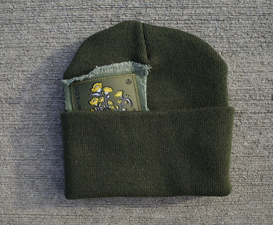 Peek-a-boo knit / Olive