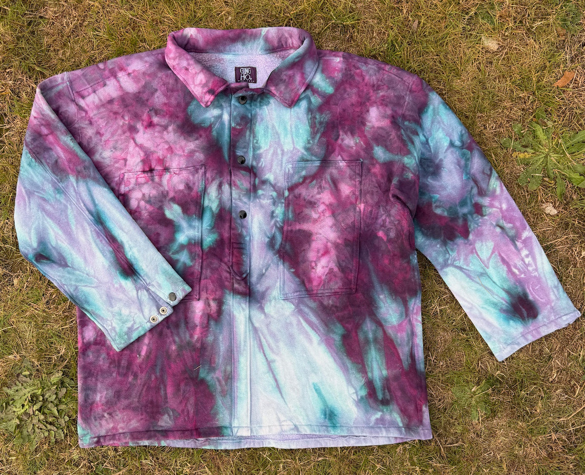 Pop-over fleece / Berry dye LARGE