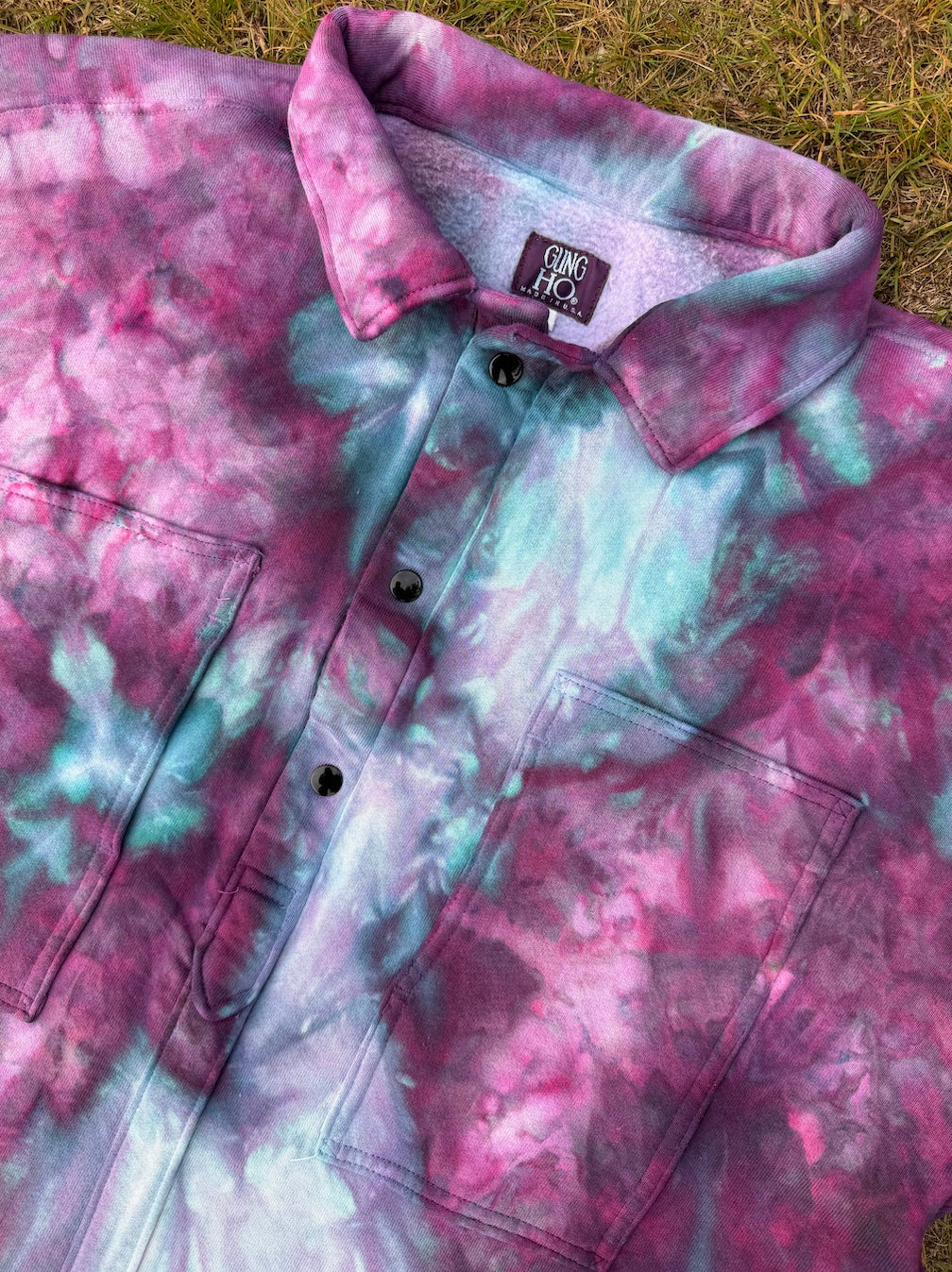 Pop-over fleece / Berry dye LARGE