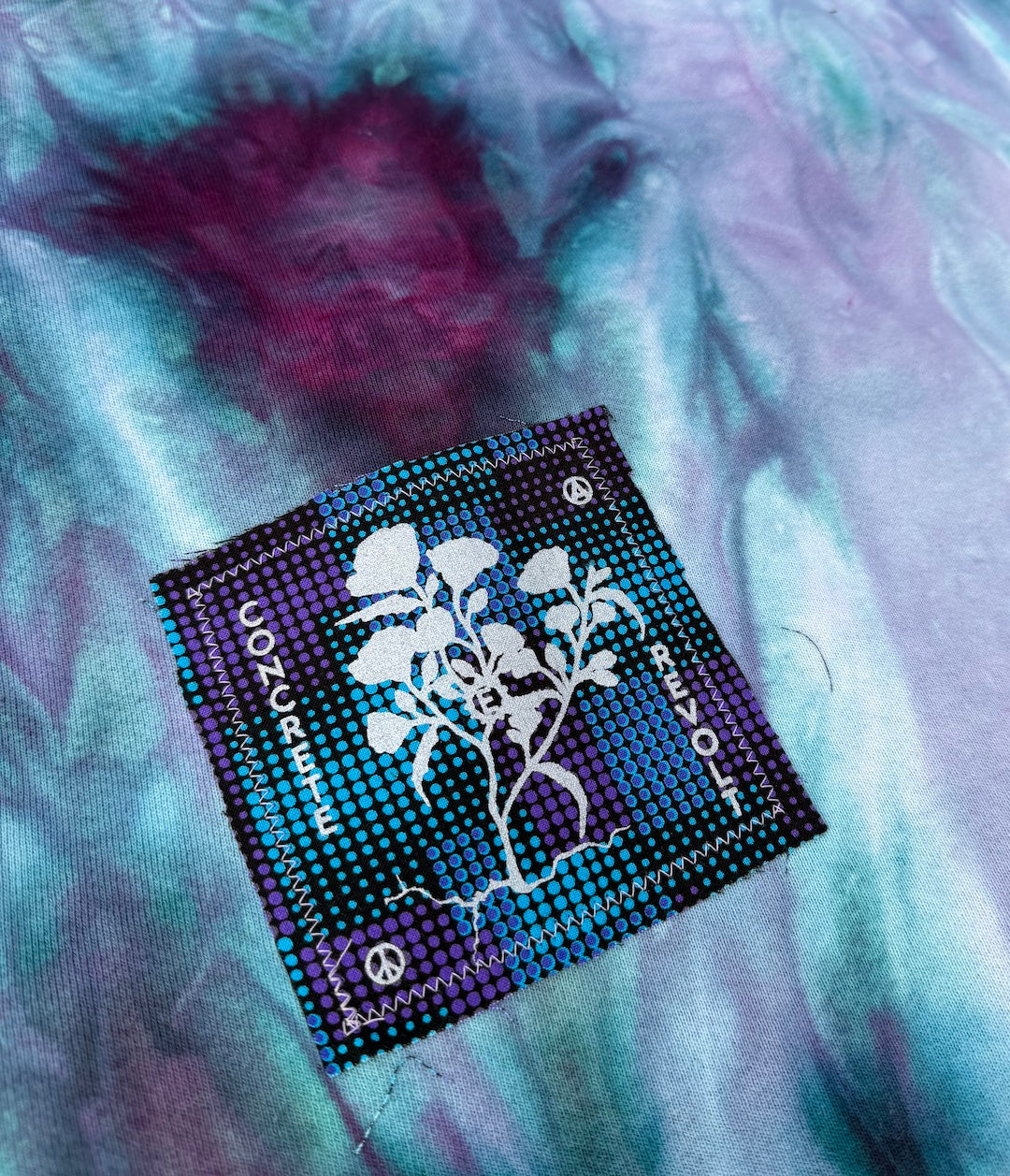 Pop-over fleece / Berry dye LARGE