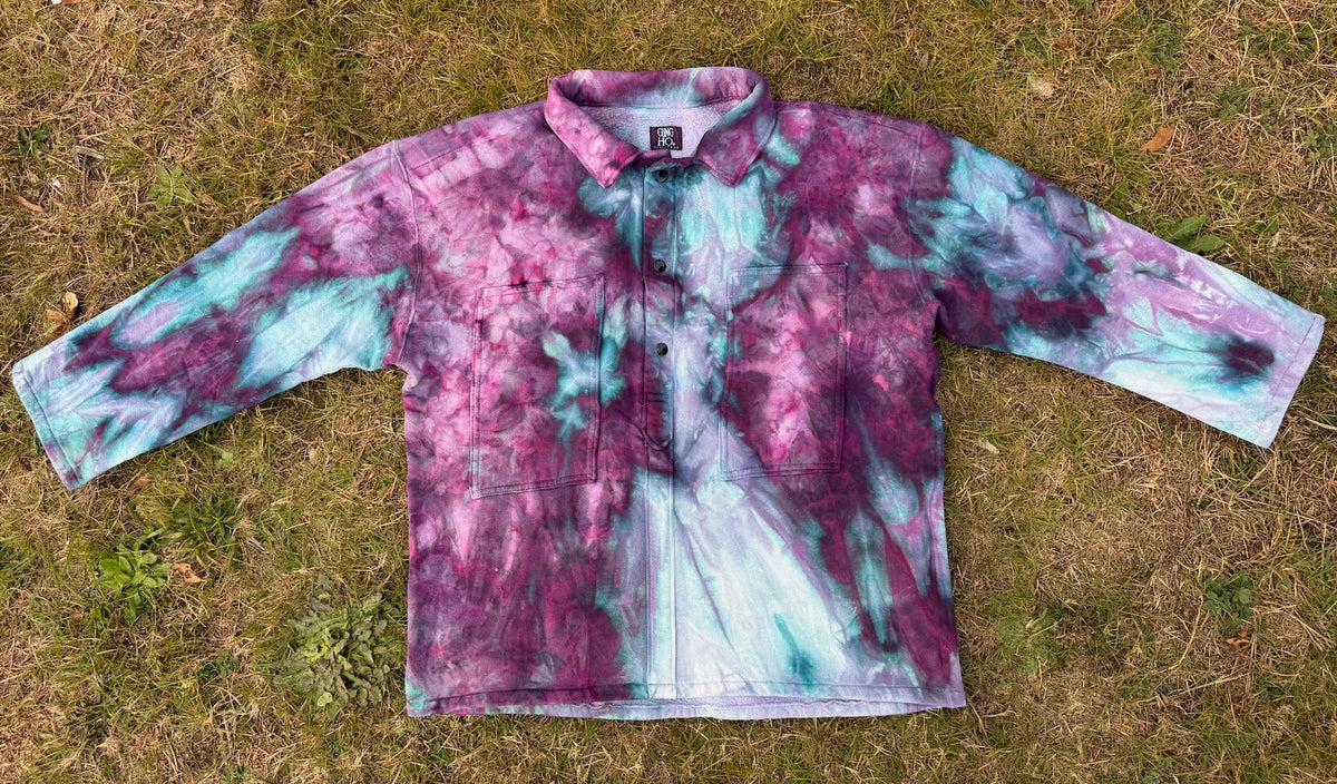 Pop-over fleece / Berry dye LARGE