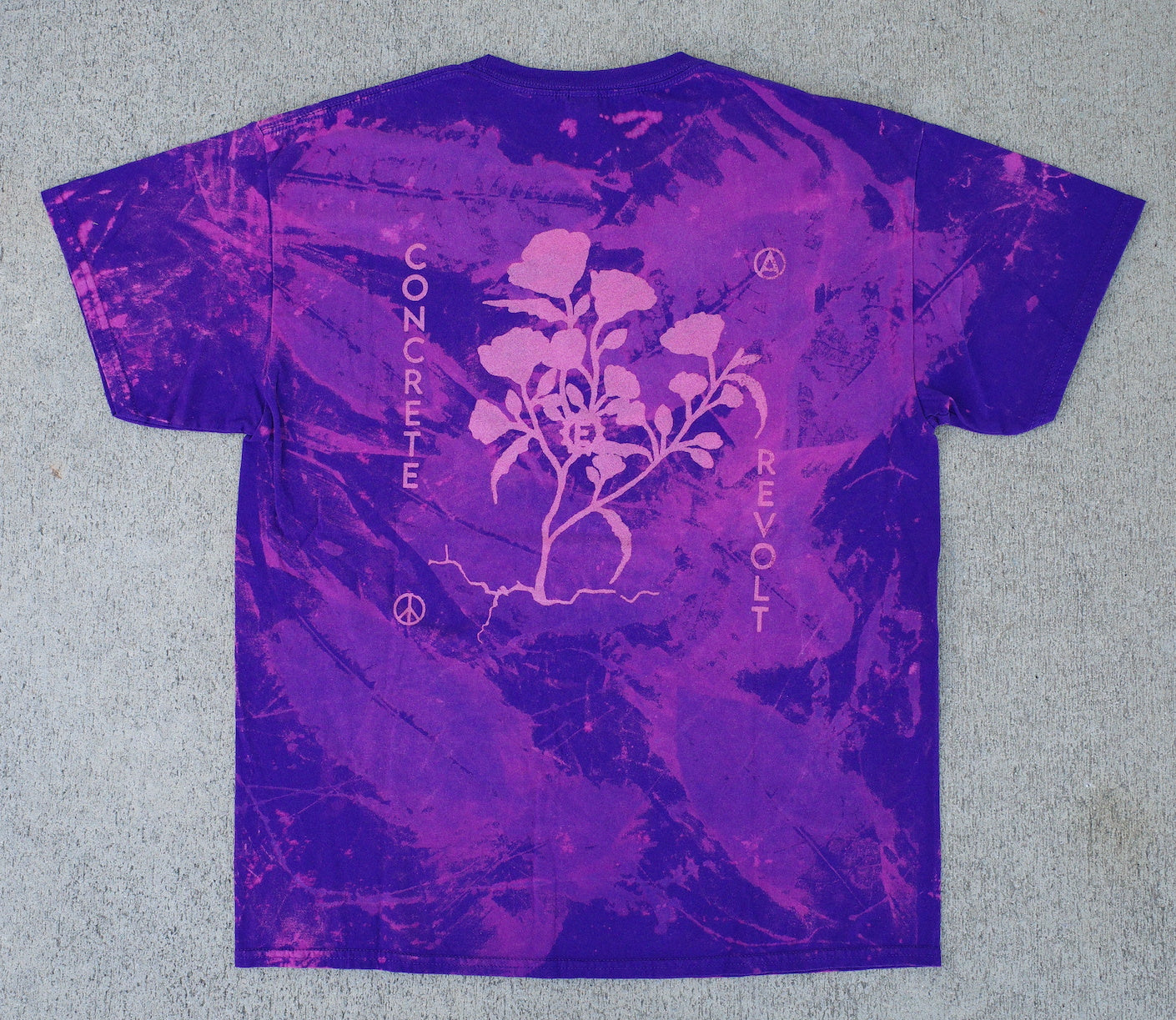 Purple leaf tee / Large