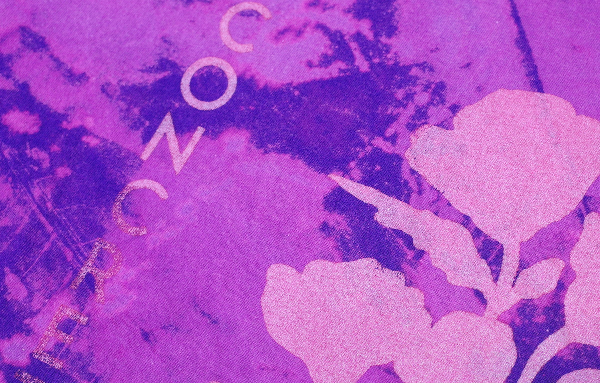 Purple leaf tee / Medium design 1