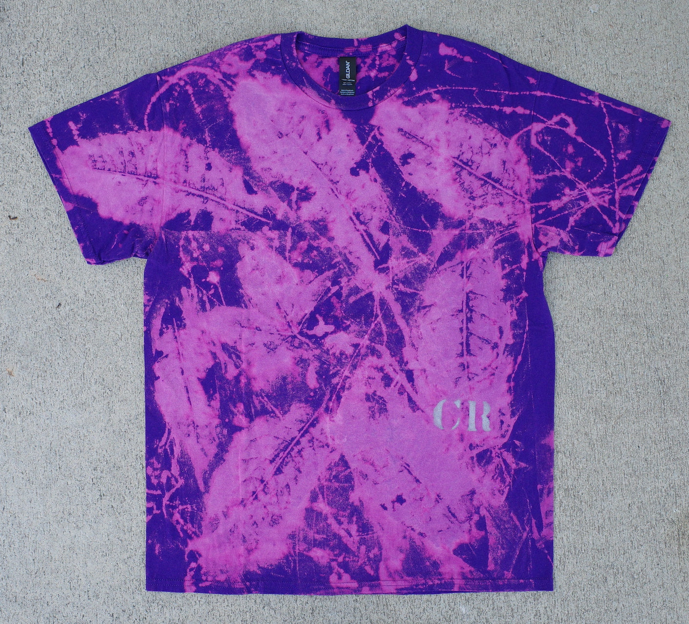 Purple leaf tee / Medium design 2