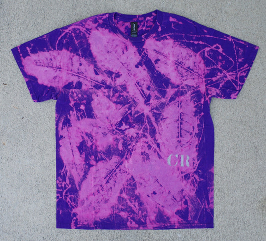 Purple leaf tee / Medium design 2