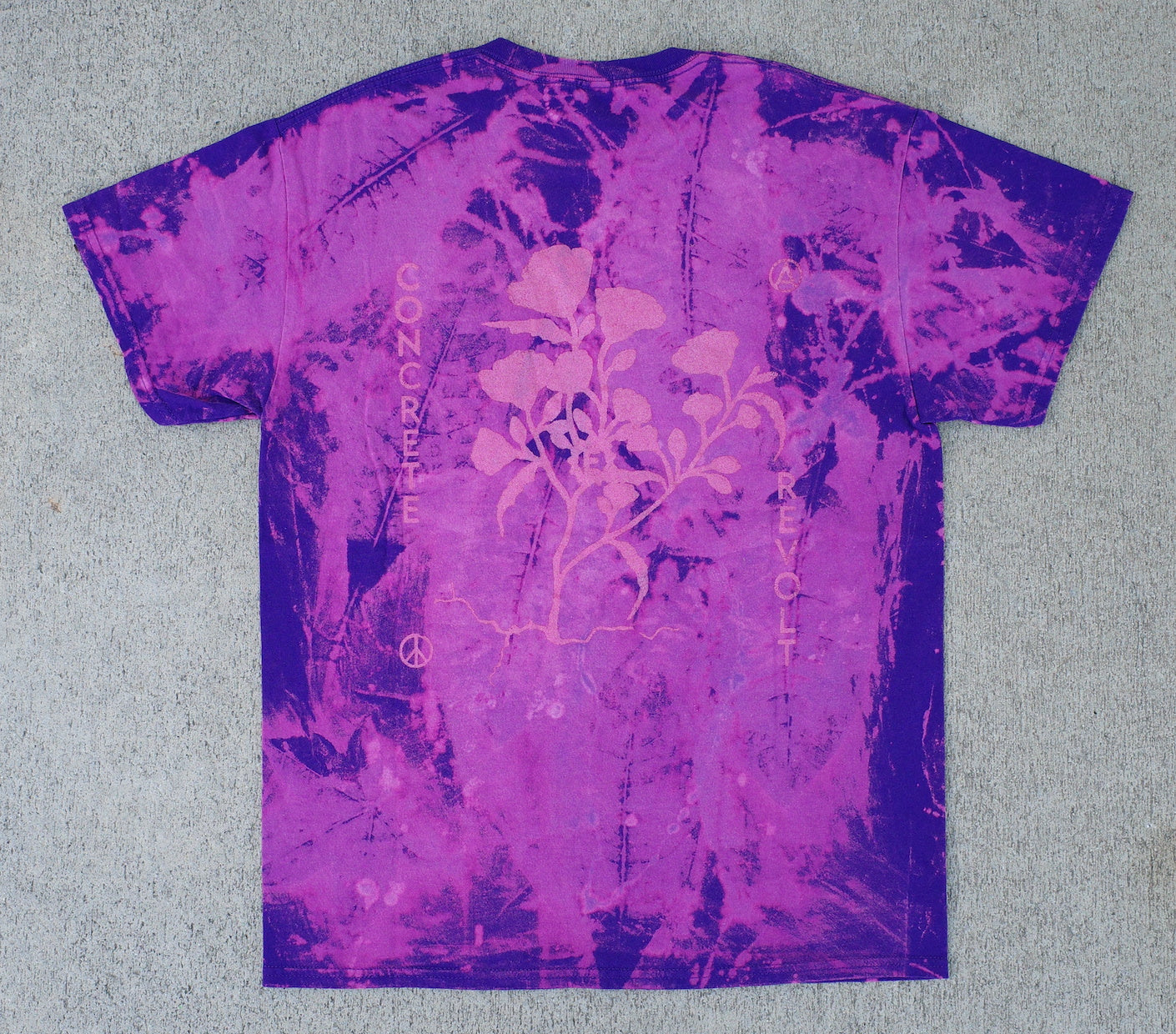 Purple leaf tee / Medium design 2