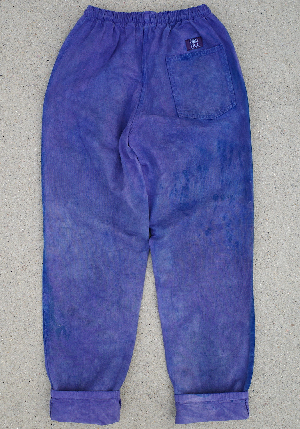Pull-on pants / GRAPE LEAF - Large design 1