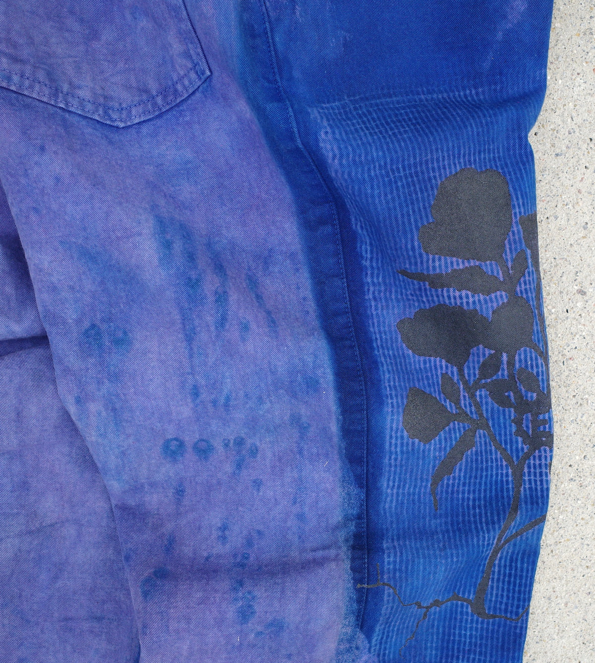 Pull-on pants / GRAPE LEAF - Large design 1