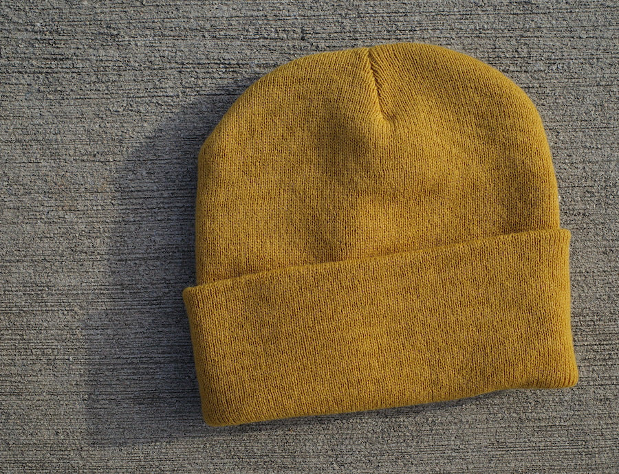 Stencil knit hat - Wheat