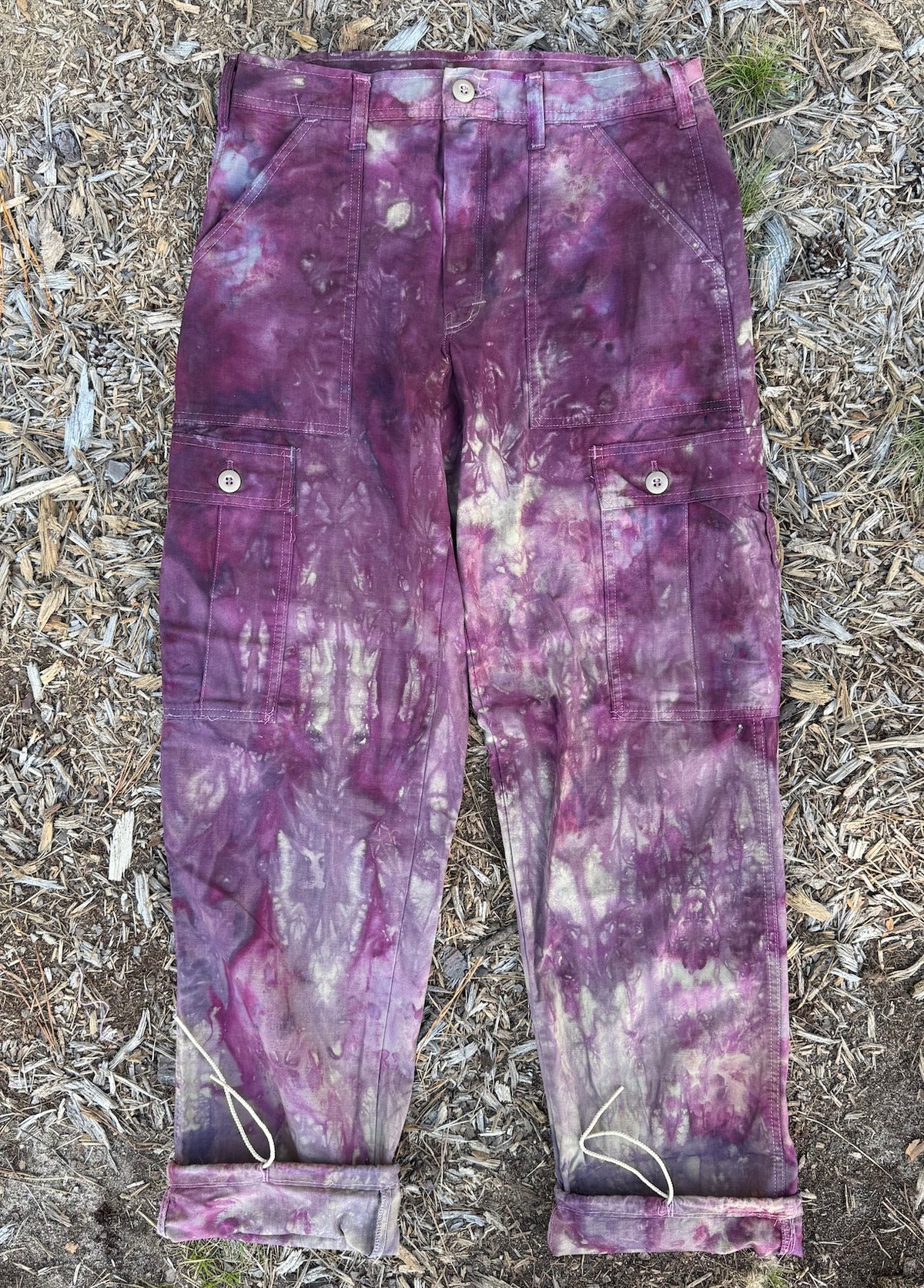 6-Pocket Pant / Berry ripstop SMALL 32” waist