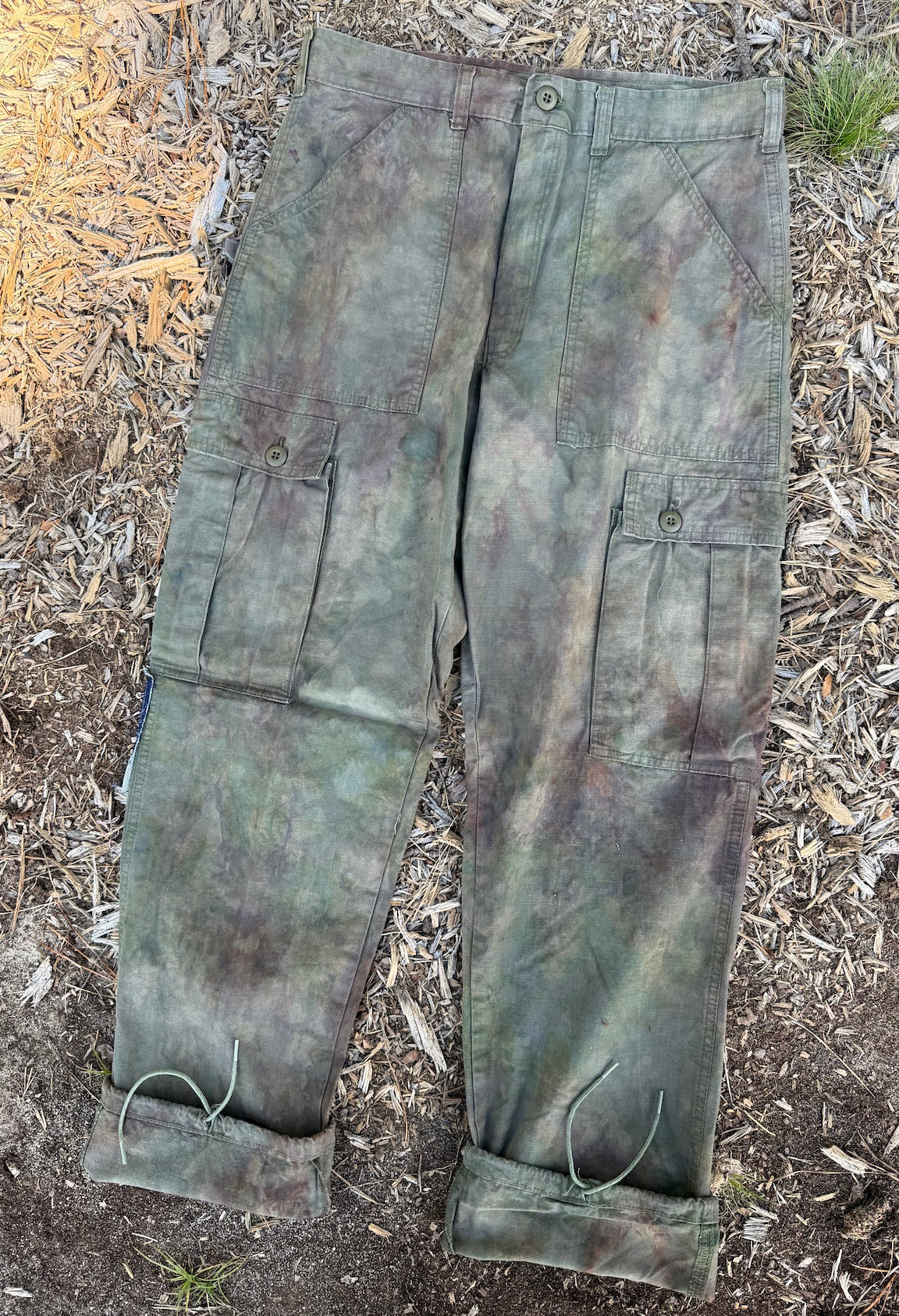 6-Pocket Pant / Moss ripstop MEDIUM 34” waist