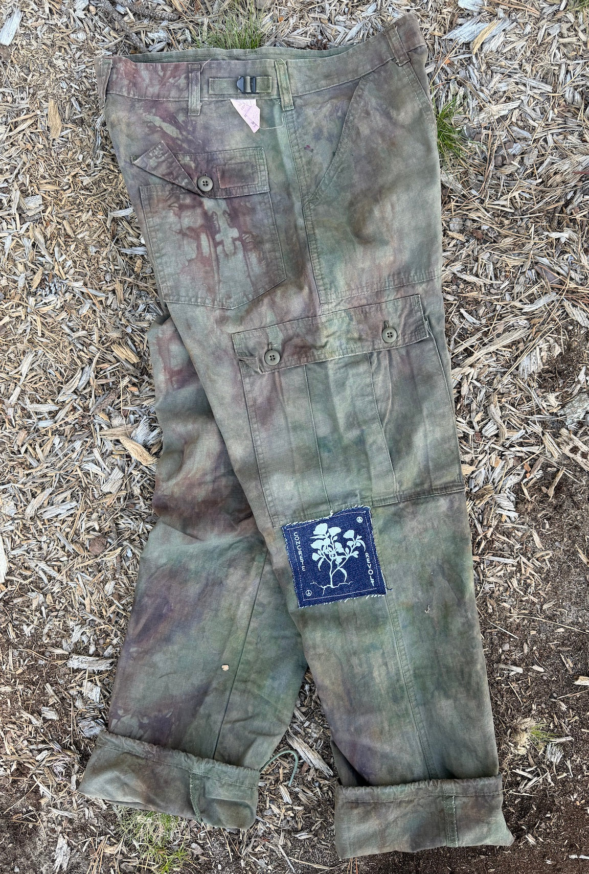 6-Pocket Pant / Moss ripstop MEDIUM 34” waist